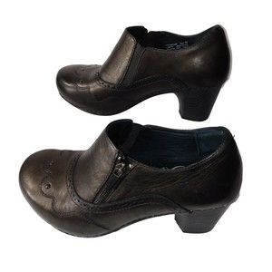 LIKE NEW Dansko Chunky Heel Clog W/ Side Zipper | Size 8.5 (39)